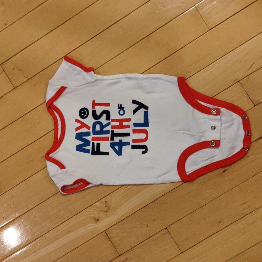 My first 4th of July onesie